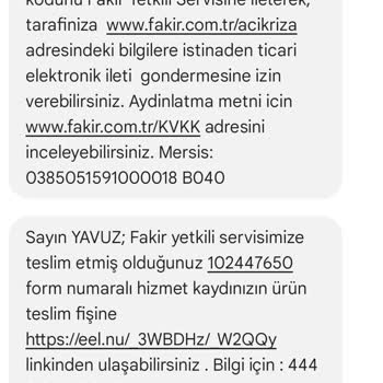 Fakir Temper Rosie Demlikte Kalitesiz Malzeme Sorunu