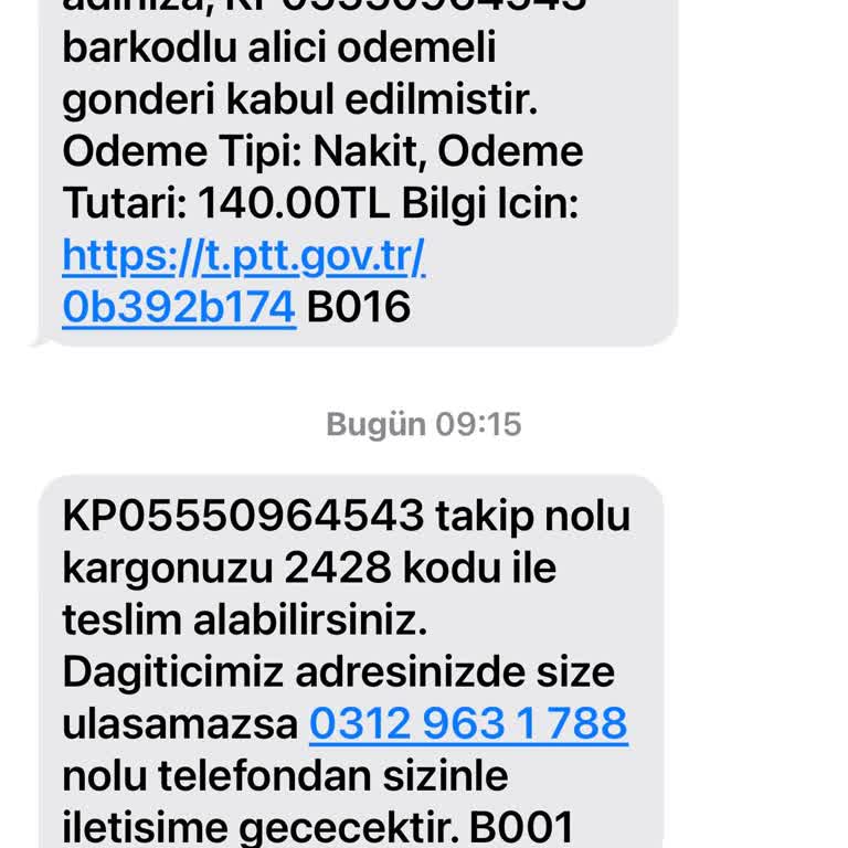 PTT Kargo'nun Teslimat Gecikmesi Ve Yetersiz Müşteri Hizmeti