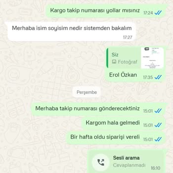 Karavanmalzemecim.com'dan Sipariş Sonrası Hayal Kırıklığı