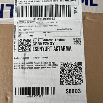 Eksik Ürünlerle Gelen Kargo Hayal Kırıklığı Yarattı