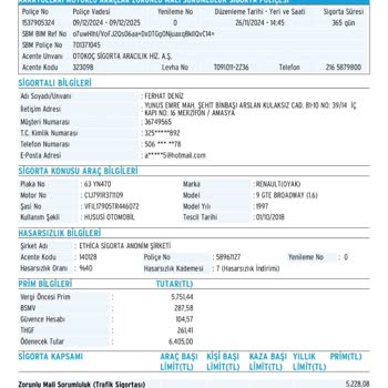 Sigorta İptali Yapılmayan Müşteri Mağduriyeti