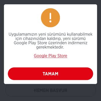 Ziraat Mobil Uygulama Güncelleme Sorunu