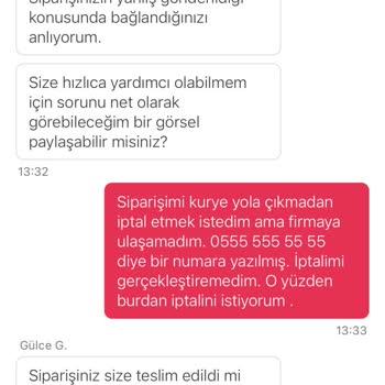 Yanlış Sipariş Ve Ulaşılmaz Müşteri Hizmeti Sorunu