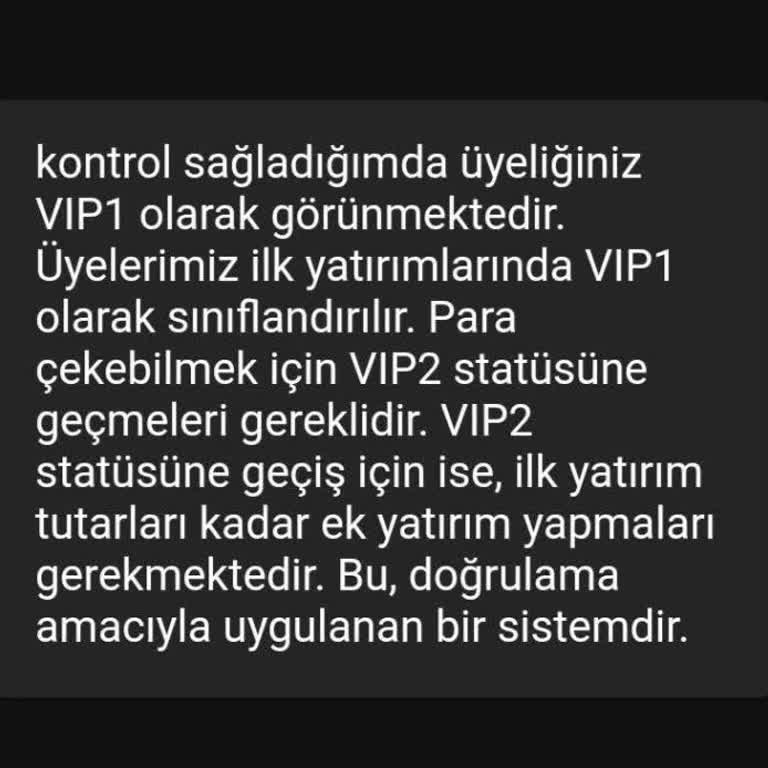 Çekim Talebi Engeli Ve VIP Seviyesi Sorunu