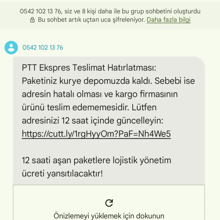 PTT'den Gelen Mesajla Kişisel Bilgilerim Tehlikede