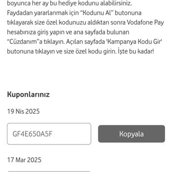 Vodafone Kupon Sorunu: Kullanılamayan İndirim