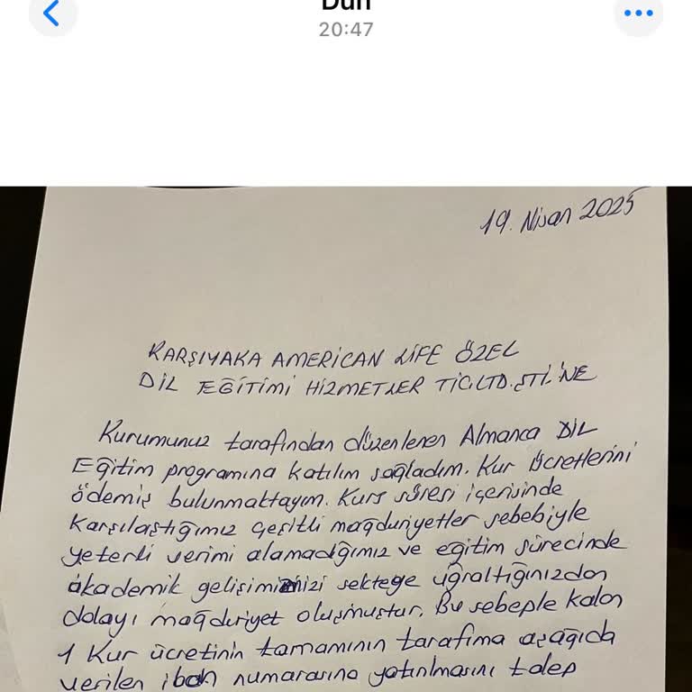 American Life Karşıyaka'da Mağduriyet Ve İade Sorunu