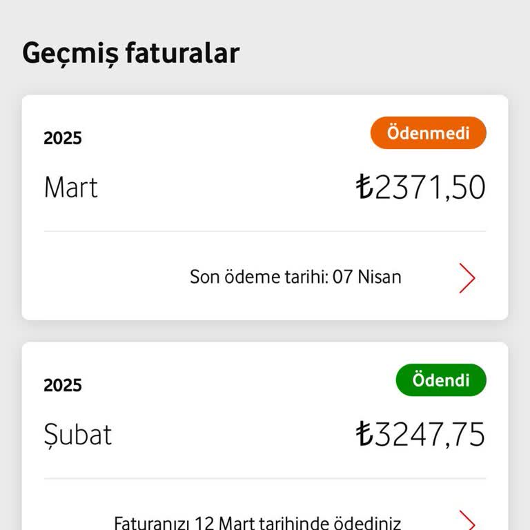 Vodafone Mobil Ödeme Sorunları Ve Yanlış Fatura