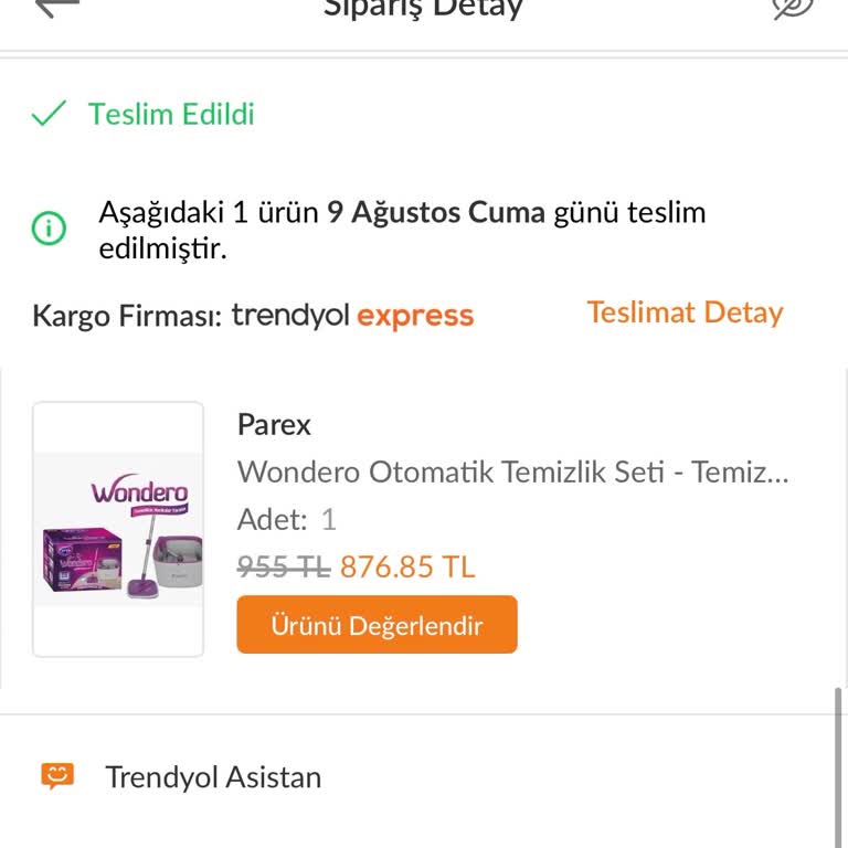 Parex Wondero Mop'un Sap Sorunu