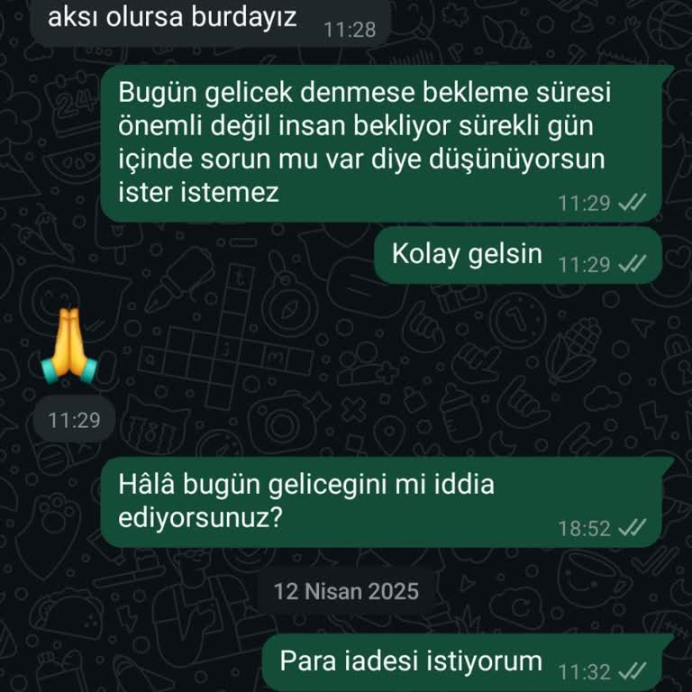 Stok Sorunu Ve Para İadesi Problemi
