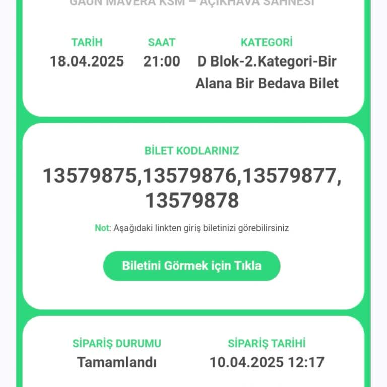 İptal Edilen Konser İçin Ücret İadesi Bekliyorum