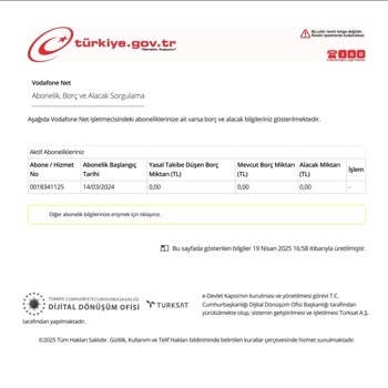 Vodafone Net Aboneliği İptal Sorunu
