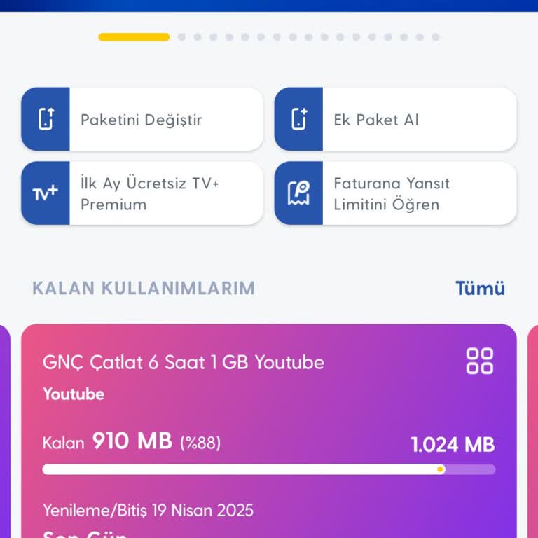 Hediye İnternet Paketi Sorunu