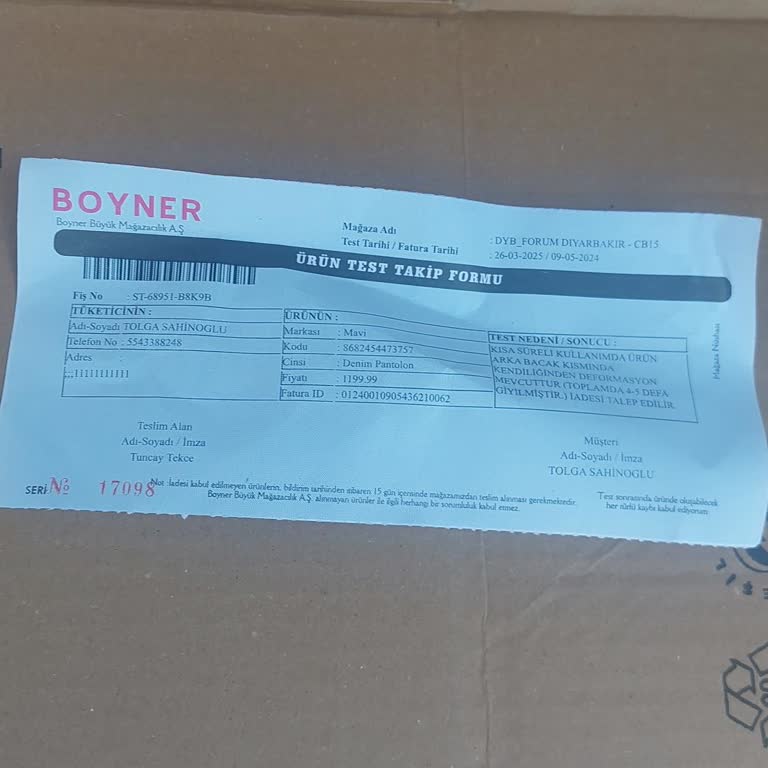 Boyner'den Aldığım Kot Pantolon 5 Giyimde Söküldü