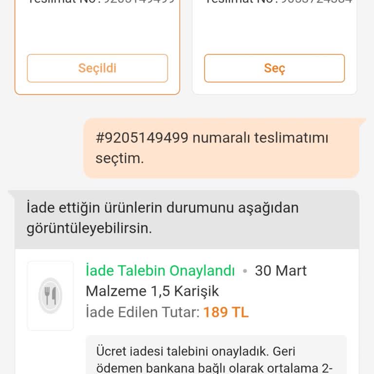 Yanlış Adrese Teslim Edilen Sipariş Ve Geri Ödeme Sorunu