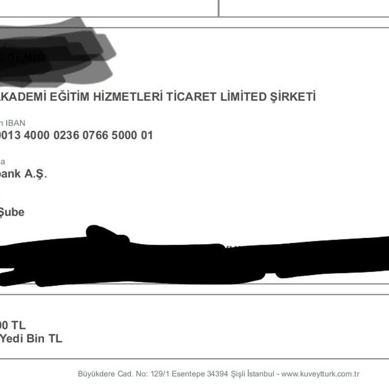 Yanıtsız Kalan Sertifika Ücreti Ödemesi