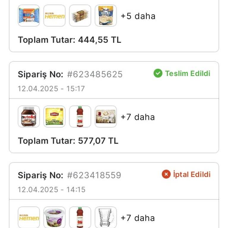 Migros Hemen Siparişlerinde Sürekli Teslimat Sorunu Ve İletişim Eksikliği