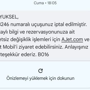 Uçuş İptali Ve Ekstra Masraflar Nedeniyle Mağduriyet