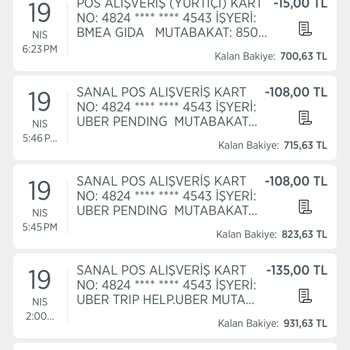 Uber'de Fazladan Ücret Çekilmesi Sorunu