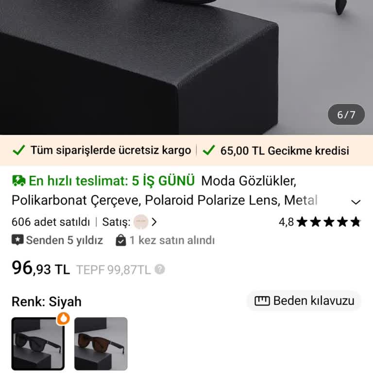 Temu'dan Aldığım Gözlük İlk Kullanımlarda Kırıldı