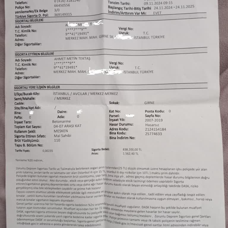 DASK Poliçe İptali Ve Elektrik Aboneliği Sorunu