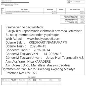 Kargo Firmasının Yanlış Beyanı Mağduriyet Yarattı