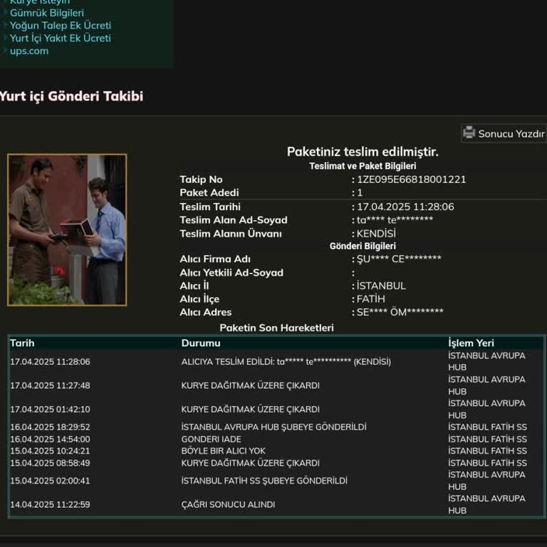 Yanlış Teslimat Ve İade Talebi