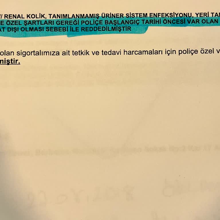 Axa Sigorta'nın Haksız Red Kararı Ve Mağduriyet