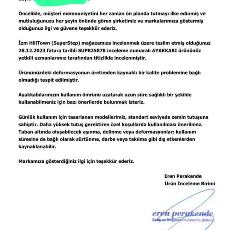 Kaygan Ayakkabılar Ve İlgisiz Müşteri Hizmetleri