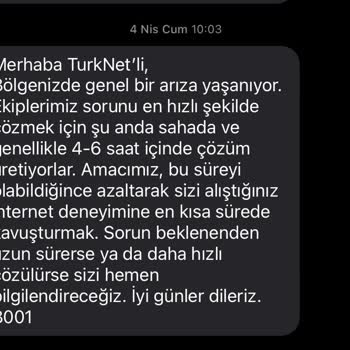 TurkNet Hizmet Kesintileri Ve İletişim Sorunları