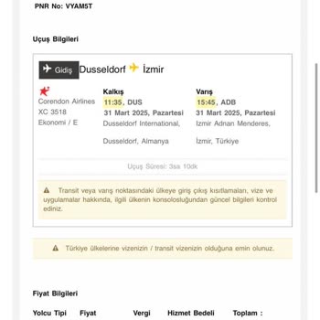 Corendon Hava Yolları İle Bilgi Eksikliği Ve Mağduriyet
