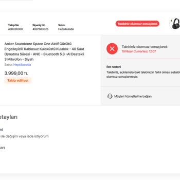 Garanti Kapsamında Gönderilen Ürünün Sorunları Çözülmedi Ve Hasarlı Geri Geldi