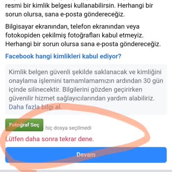 Facebook Hesabımın Sebepsiz Engellenmesi Ve Kurtarılamaması