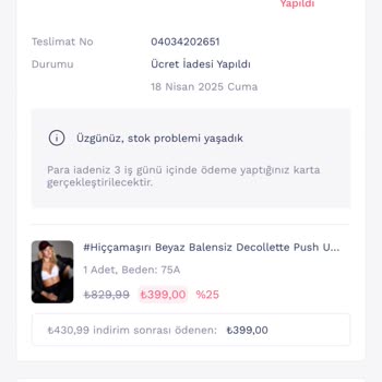 Penti Online Sipariş İptalleri Ve Stok Sorunları