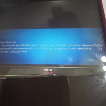 D Smart Uydu Alıcısında Kod 8 Hatası