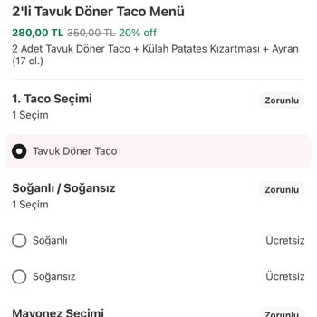 Yanlış Sipariş: Et Taco Yerine Tavuk Taco Geldi