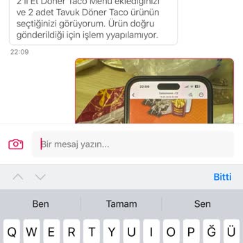 Yanlış Sipariş: Et Taco Yerine Tavuk Taco Geldi