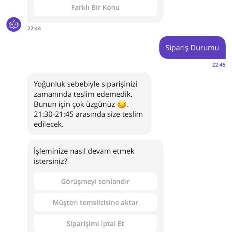 Geç Teslimat Ve Robot Yanıt Sorunu