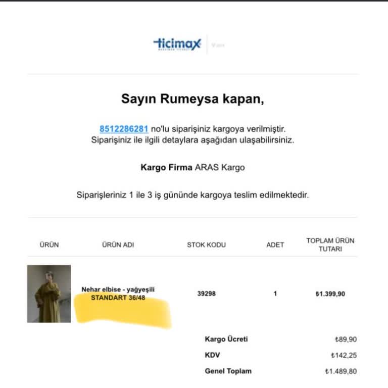 Qaria Moda İade Hakkımı Reddediyor