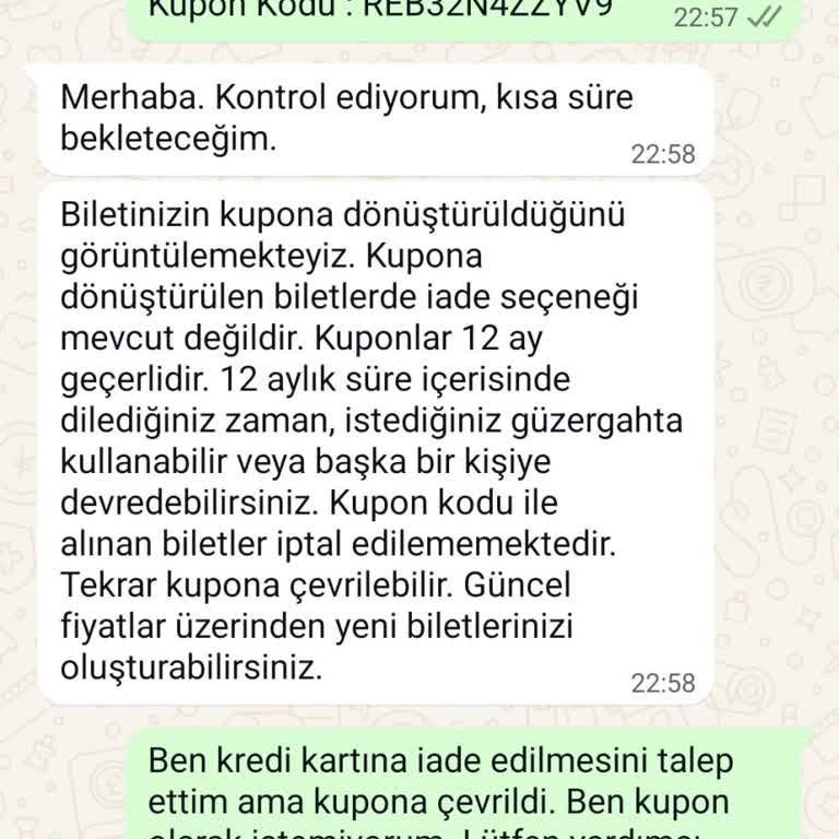 Kamil Koç'tan İade Sorunu: Kupon Yerine Nakit İade Talebi