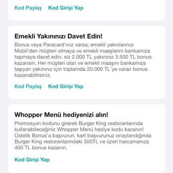 Garanti Bankası Kampanya Katılım Sorunu