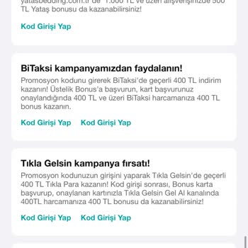 Garanti Bankası Kampanya Katılım Sorunu