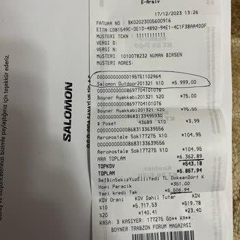 Salomon Ayakkabılarımın Beklenmedik Yıpranması Ve Boyner Mağazasının İlgisizliği