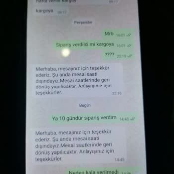 Teslim Edilmeyen Ürün Ve Sorumsuz Müşteri Hizmetleri