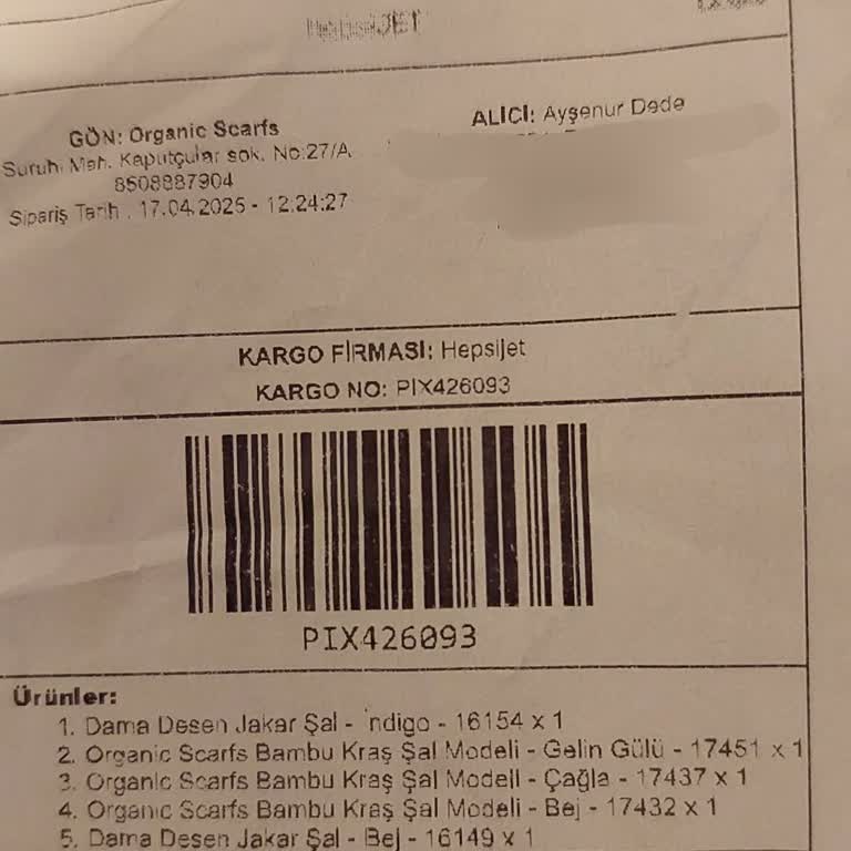 Eksik Ve Yanlış Ürünler İçin İlgisiz Firma