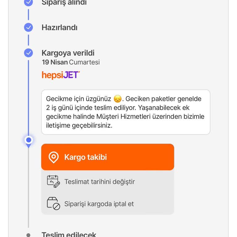 Taahhüt Edilen Teslimat Süresi Hayal Kırıklığı Yarattı