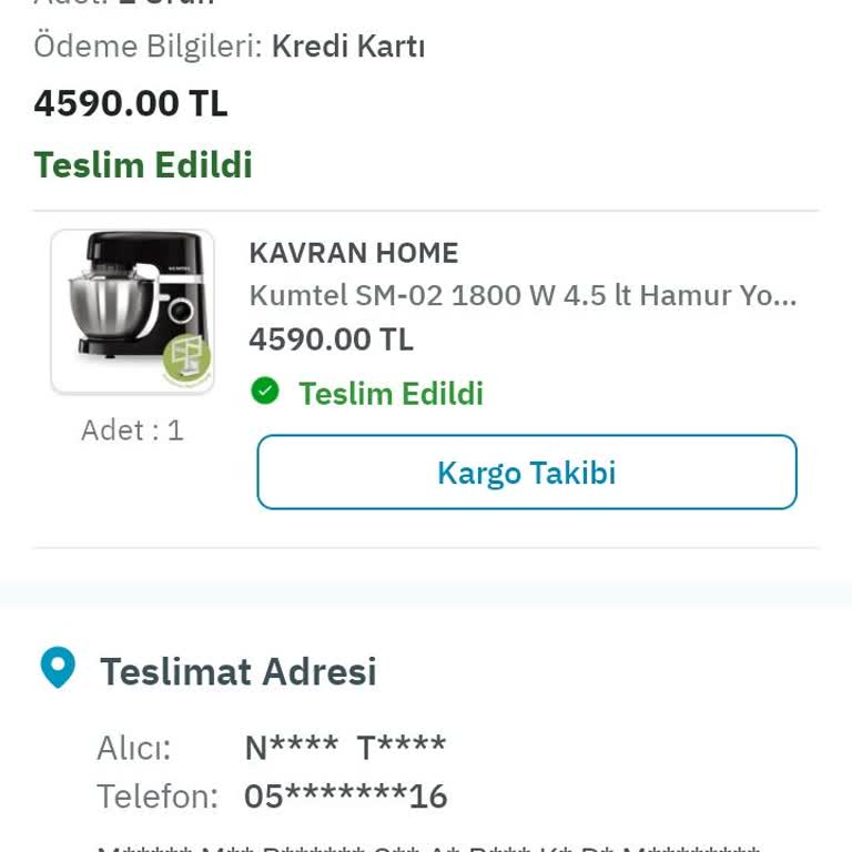 Yanlış Ürün Ve İade Sorunu: Kavran Home Mağazası İle Yaşanan Sorun