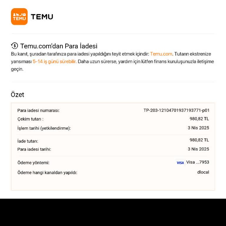 Geciken Para İadesi Ve Hayal Kırıklığı