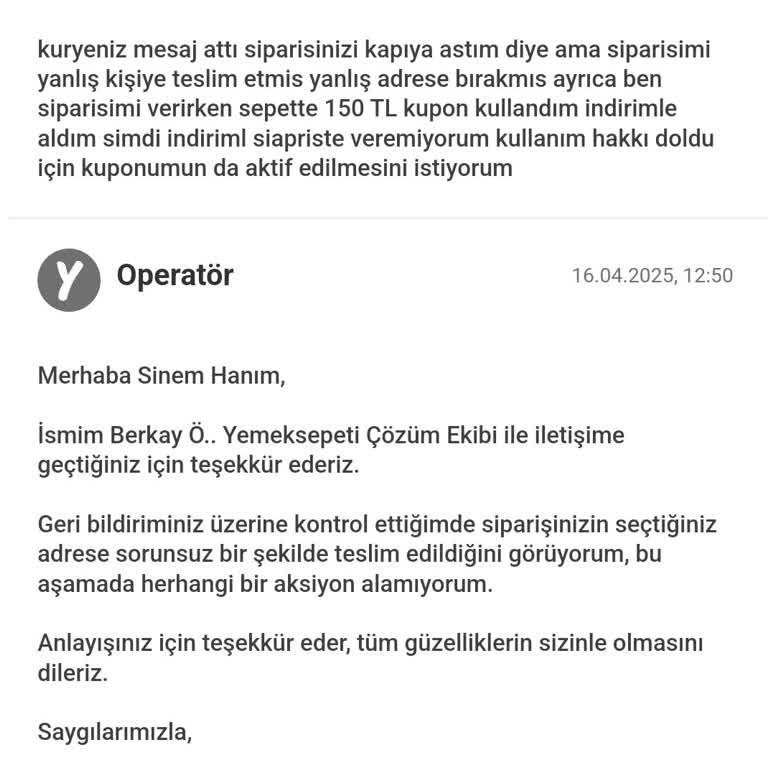 Yanlış Teslimatlar Ve İlgisiz Müşteri Hizmetleri