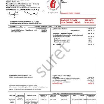 Vodafone'dan Haksız Abonelik Ücreti Şoku